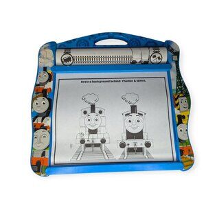 Vintage Thomas the Tank Engine Lap Desk with Blank Coloring Roll 13" x 12" x 1.5